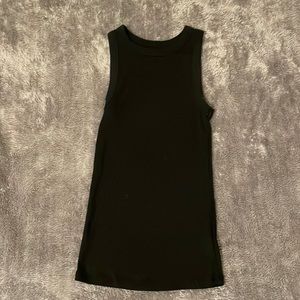 A New Day Ribbed Tank - Black